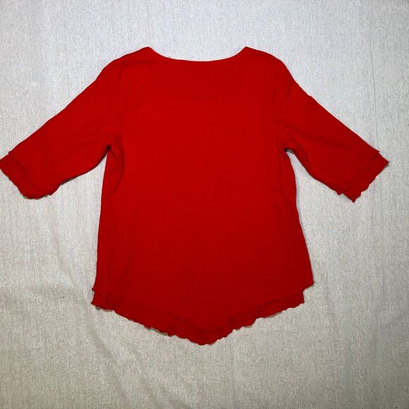 Soft Surroundings | Siesta Key Tunic in Fiery Red | Large - Picture 3 of 8